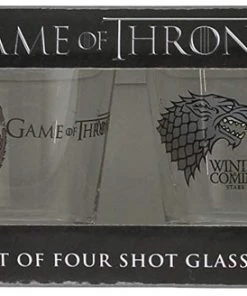 Dark Horse Game Of Thrones Shot Glass Set: Stark, Baratheon, Targaryen And Lannister