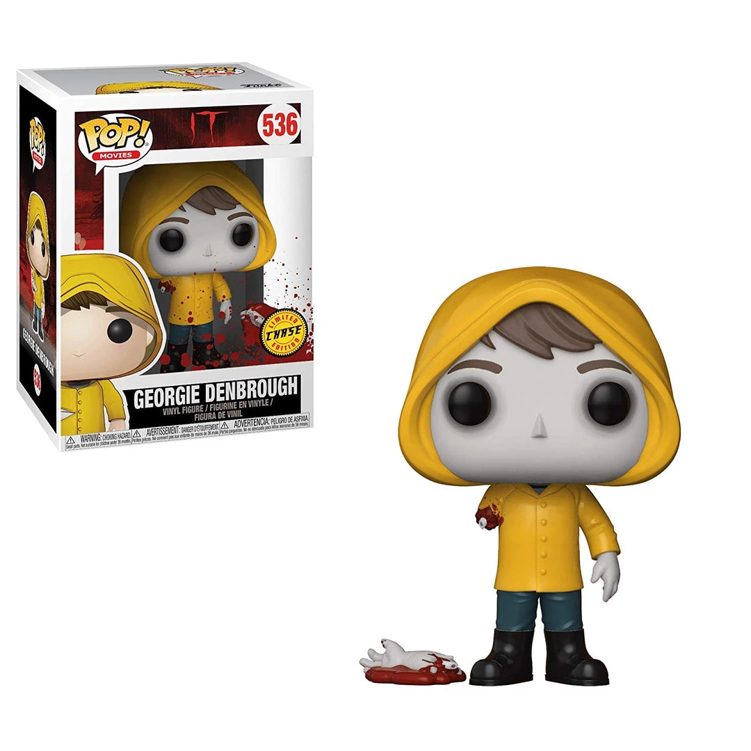 Funko Pops! Funko Stephen King's It Georgie (Bloody No Arm) Pop Vinyl Figure (Chase) 3 Funko Pops! Funko Stephen King's It Georgie (Bloody No Arm) Pop Vinyl Figure (Chase)