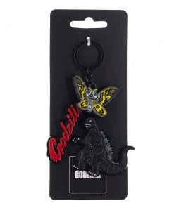 Bioworld Godzilla & Mothra Multi-Character Keychain Movies
