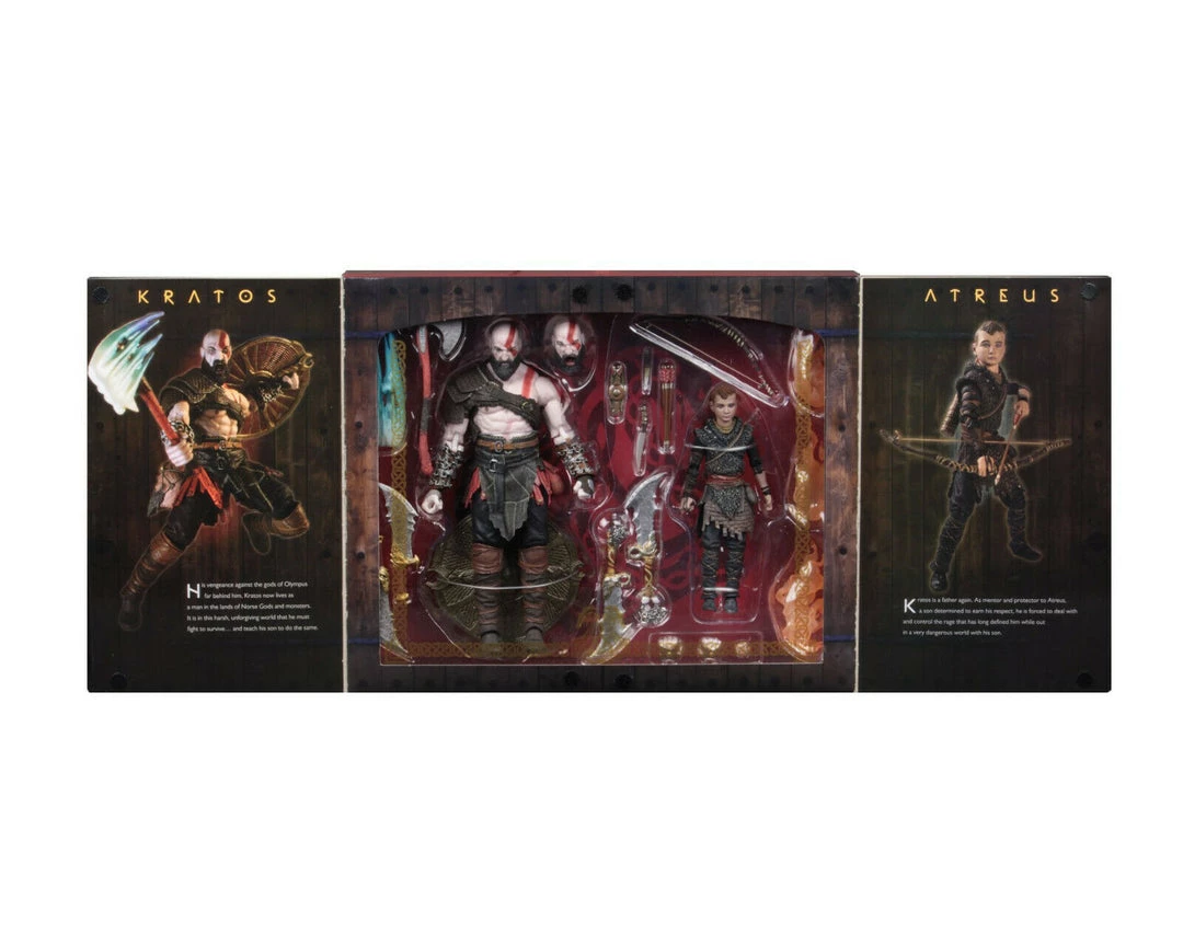 NECA God Of War 4 (2018) Kratos & Atreus 7" Scale Ultimate Action Figure 2 Pack 4 NECA God Of War 4 (2018) Kratos & Atreus 7" Scale Ultimate Action Figure 2 Pack