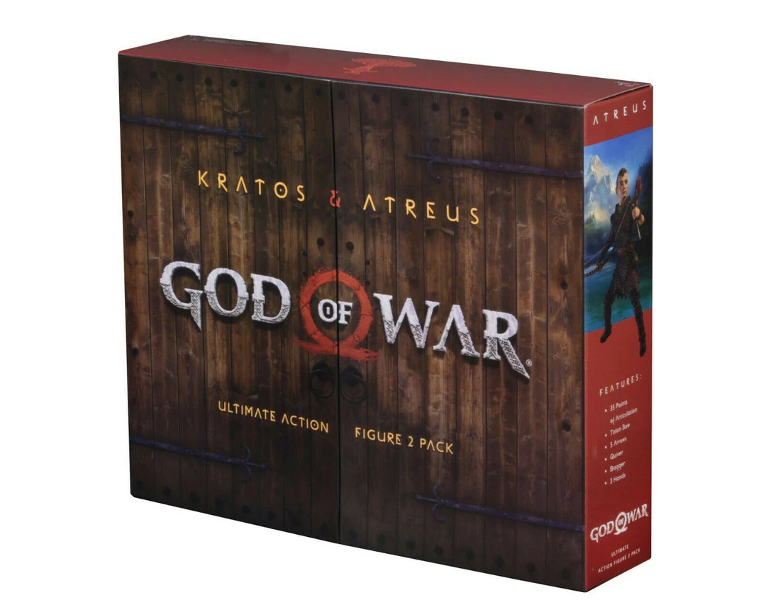 NECA God Of War 4 (2018) Kratos & Atreus 7" Scale Ultimate Action Figure 2 Pack 5 NECA God Of War 4 (2018) Kratos & Atreus 7" Scale Ultimate Action Figure 2 Pack