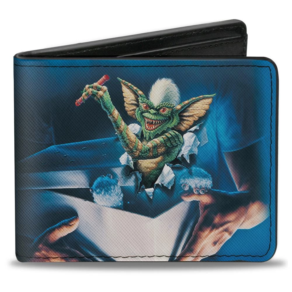 Buckle-Down Gremlins Stripe Pose In Box Bi-Fold Wallet 3 Buckle-Down Gremlins Stripe Pose In Box Bi-Fold Wallet