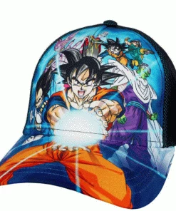 Bioworld Dragon Ball Z Athletic Mesh Pre-Curved Bill Snapback
