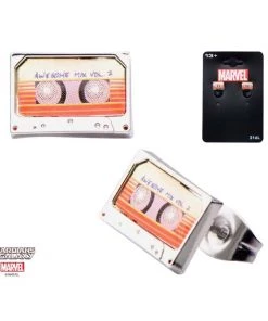 Body Vibe Stainless Steel Marvel Guardians Of Galaxy Awesome Mix Vol. 2 Tape Stud Earrings