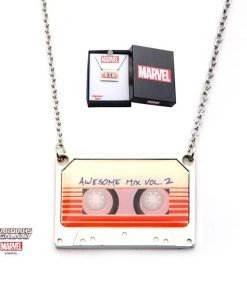Body Vibe Stainless Steel Marvel Guardians Of The Galaxy Awesome Mix Vol. 2 Tape Pendant