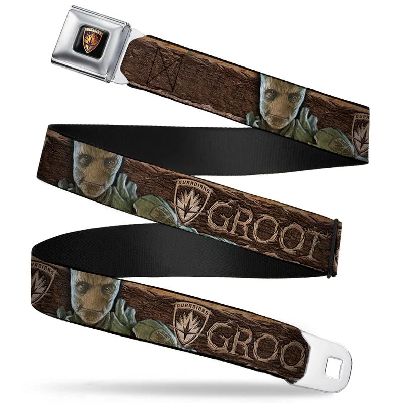 Buckle-Down Marvel Guardians Of The Galaxy Groot CHILDREN'S Belt 3 Buckle-Down Marvel Guardians Of The Galaxy Groot CHILDREN'S Belt