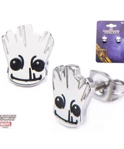 Body Vibe Stainless Steel Marvel GOTG Groot Stud Earrings