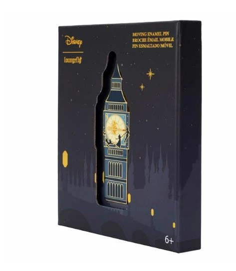 Loungefly Disney- Peter Pan Clock 3'' Inches PIN 5 Loungefly Disney- Peter Pan Clock 3'' Inches PIN