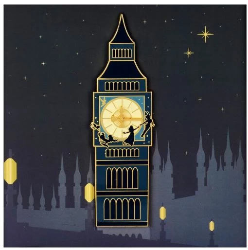 Loungefly Disney- Peter Pan Clock 3'' Inches PIN 3 Loungefly Disney- Peter Pan Clock 3'' Inches PIN