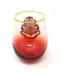 Spoontiques Movies Harry Potter - Hogwarts Crest - Stemless Wine Glass