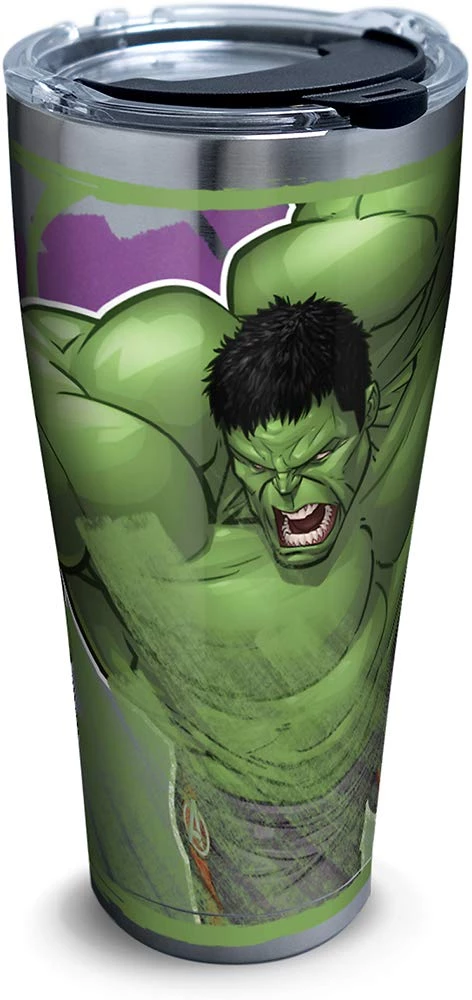 Tervis Marvel - Hulk Iconic Insulated Travel Tumbler With Lid, 30oz - Stainless Steel, Silver 3 Tervis Marvel - Hulk Iconic Insulated Travel Tumbler With Lid, 30oz - Stainless Steel, Silver