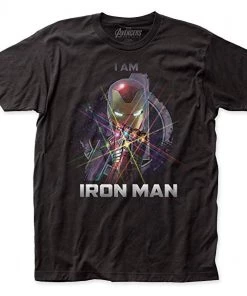 Impact Marvel - Avengers: Endgame I Am Iron Man Adult Fitted Jersey Tee