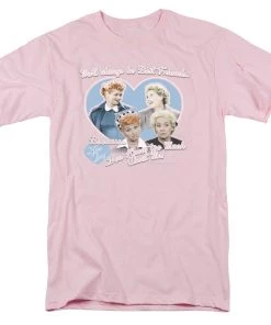 Trevco I Love Lucy Always Best Friends Adult Short Sleeve Shirt TV Series