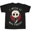 Changes Movies Friday The 13th Jason - Wish It Was Friday Men's Black Shirt