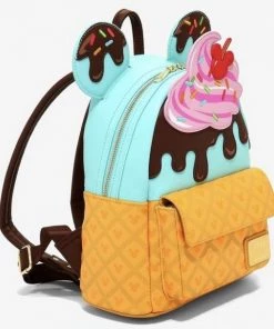 Loungefly Disney Mickey And Minnie Mouse Sweet Ice Cream Mini Backpack 6 Loungefly Disney Mickey And Minnie Mouse Sweet Ice Cream Mini Backpack