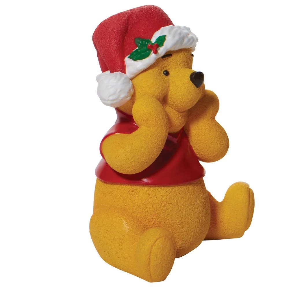 Enesco Disney Winnie The Pooh Santa Hat Holiday Figure 4 Enesco Disney Winnie The Pooh Santa Hat Holiday Figure