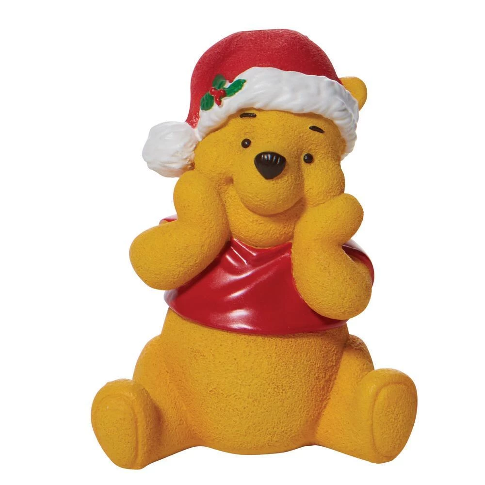 Enesco Disney Winnie The Pooh Santa Hat Holiday Figure 3 Enesco Disney Winnie The Pooh Santa Hat Holiday Figure