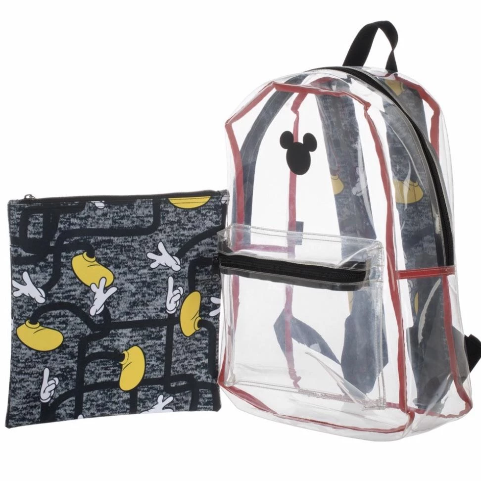 Bioworld Mickey Mouse Clear Backpack Disney 4 Bioworld Mickey Mouse Clear Backpack Disney