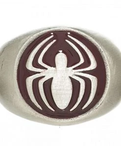 Bioworld Marvel: Spider-Man Brushed Nickle Ring *CLEARANCE*