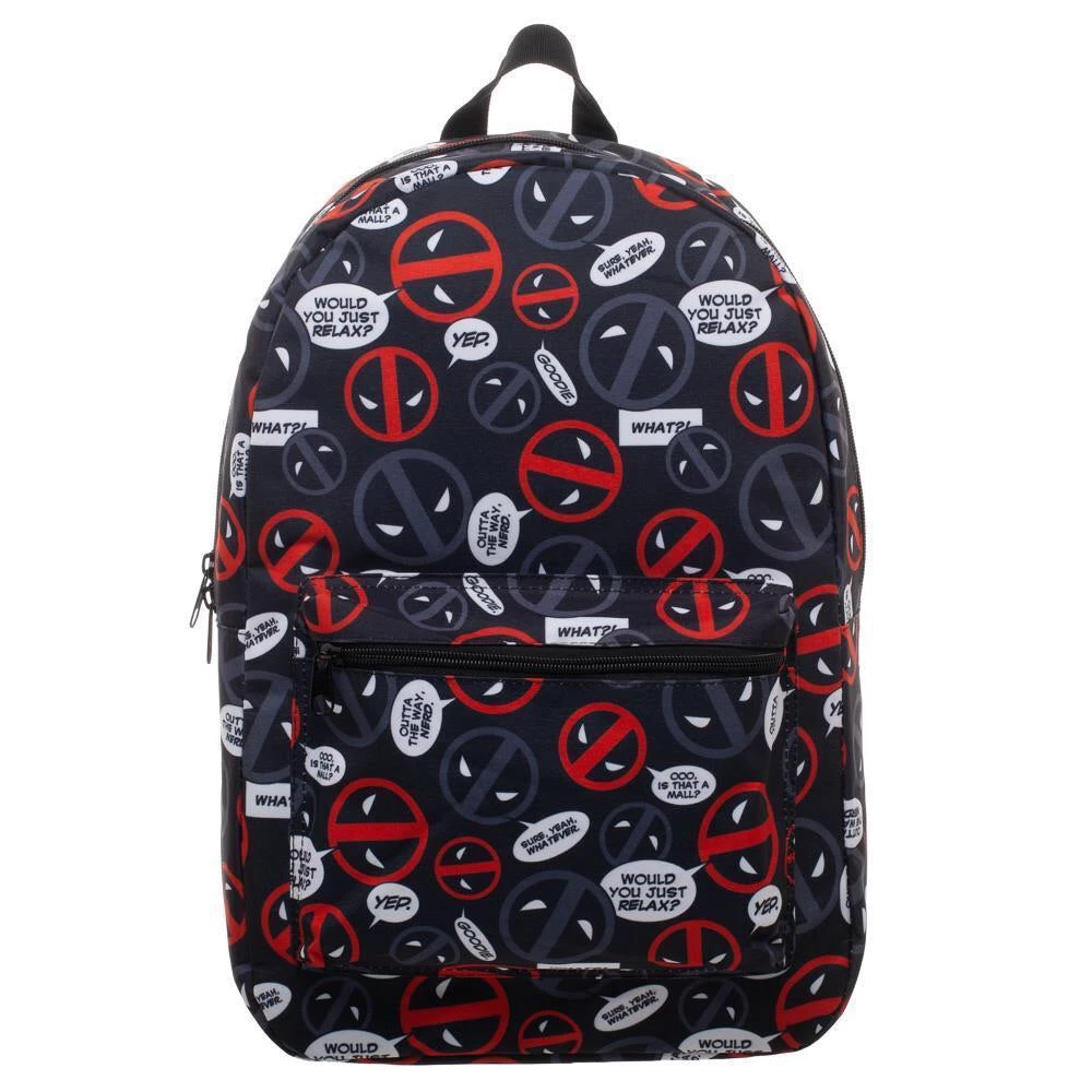 Bioworld Marvel Deadpool Bag Sublimated Backpack 3 Bioworld Marvel Deadpool Bag Sublimated Backpack