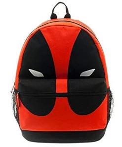 Bioworld Marvel Black And Red BIG FACE Deadpool BACKPACK