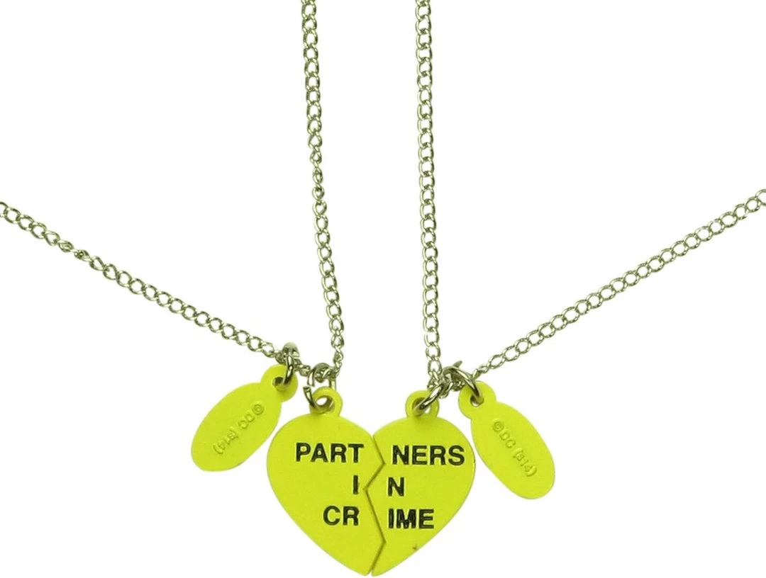 NECA DC Comics Batman Logo Partners Sweetheart Necklace Set 3 NECA DC Comics Batman Logo Partners Sweetheart Necklace Set