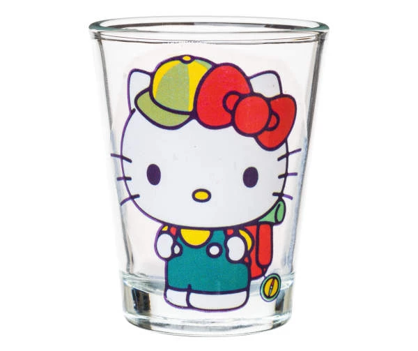 Silver Buffalo Hello Kitty Camping 4pc. 1.5oz. Mini Glass Set Houseware 5 Silver Buffalo Hello Kitty Camping 4pc. 1.5oz. Mini Glass Set Houseware