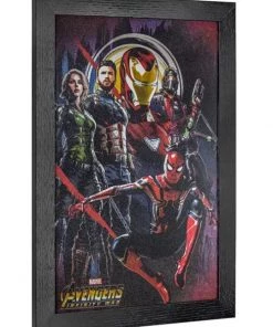 Sign Of The Times Marvel Comics Avengers: Infinity War Wall Art Black - Crystal Art Gallery Disney
