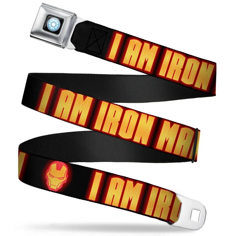 Buckle-Down Iron Man Seatbelt Belt 3 Buckle-Down Iron Man Seatbelt Belt