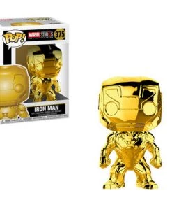 Funko Pop Marvel Studios 10 - Iron Man (Gold Chrome) Collectible Figure Funko Pops!