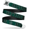 Buckle-Down Harry Potter SLYTHERIN & Crest Green/Black Seatbelt Belt 1 Buckle-Down Harry Potter SLYTHERIN & Crest Green/Black Seatbelt Belt