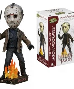 NECA Movies Freddy Vs Jason – Jason Head Knocker Bobble Head Figure