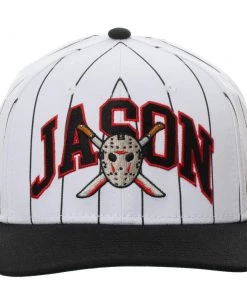 Bioworld Friday The 13th - Pinstripe Pre-Curved Snapback Hat Movies