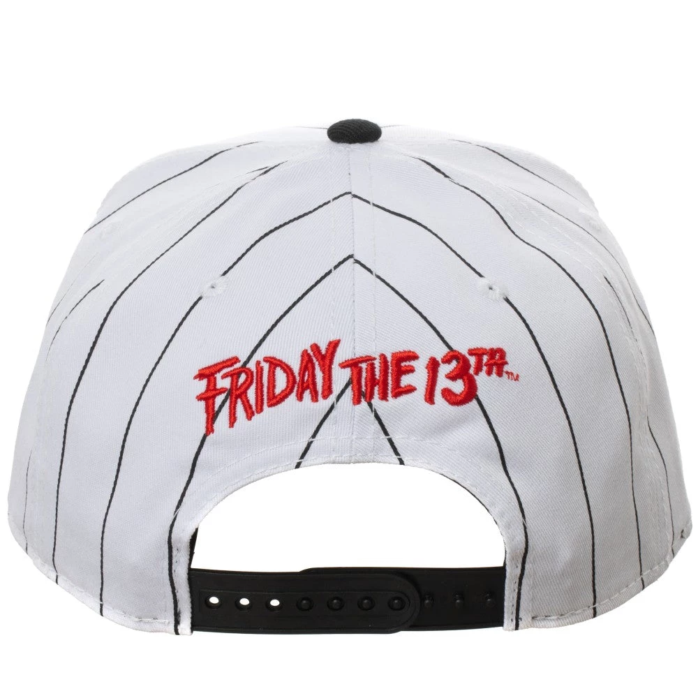 Bioworld Friday The 13th - Pinstripe Pre-Curved Snapback Hat Movies 6 Bioworld Friday The 13th - Pinstripe Pre-Curved Snapback Hat Movies