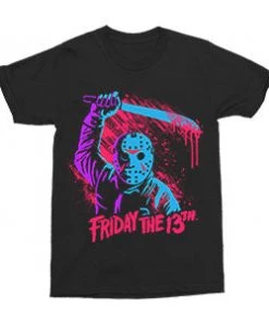 Changes Friday The 13th - Jason Swinging Machete - Adult Horror T-shirt