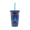 Silver Buffalo Jaws Movie Plastic Cold Cup With Lid And Straw, 16-Ounces 1 Silver Buffalo Jaws Movie Plastic Cold Cup With Lid And Straw, 16-Ounces