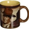 Vandor John Wayne " A Man's Got To Do" 12 Oz Ceramic Mug Movies