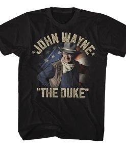 American Classics Movies John Wayne Icon Actor American The Duke Legend Western Adult T-Shirt Tee