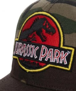 Bioworld Jurassic Park - Camo Pre-Curved Snapback Hat Movies