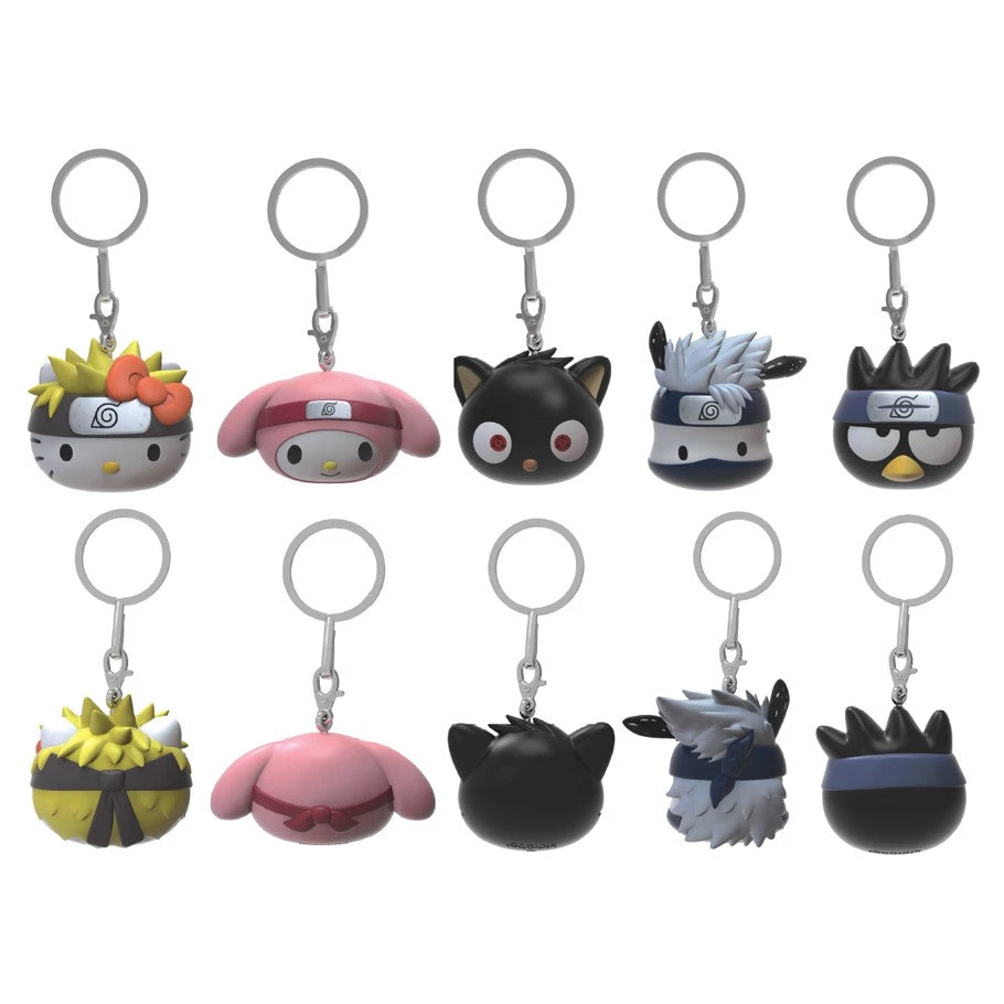 NECA Naruto X Hello Kitty Blind Bag Vinyl Keychain 3 NECA Naruto X Hello Kitty Blind Bag Vinyl Keychain
