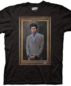 Ripple Junction TV Series Seinfeld - Kramer Portrait Picture Frame Adult Fitted Jersey T-Shirt