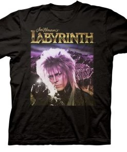 Ripple Junction Movies Jim Henson's Labyrinth - Crystal Ball Adult Fitted T-Shirt - Black