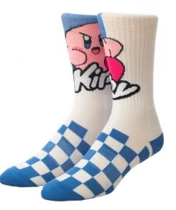 Bioworld Apparel Kirby Athletic 4 Pair Pack Crew Socks