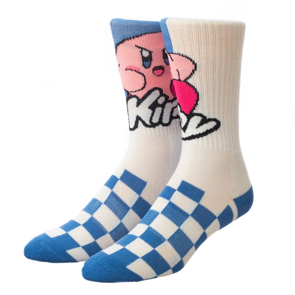 Bioworld Apparel Kirby Athletic 4 Pair Pack Crew Socks 4 Bioworld Apparel Kirby Athletic 4 Pair Pack Crew Socks