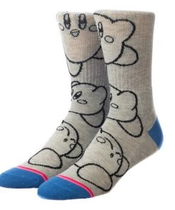 Bioworld Apparel Kirby Athletic 4 Pair Pack Crew Socks 7 Bioworld Apparel Kirby Athletic 4 Pair Pack Crew Socks