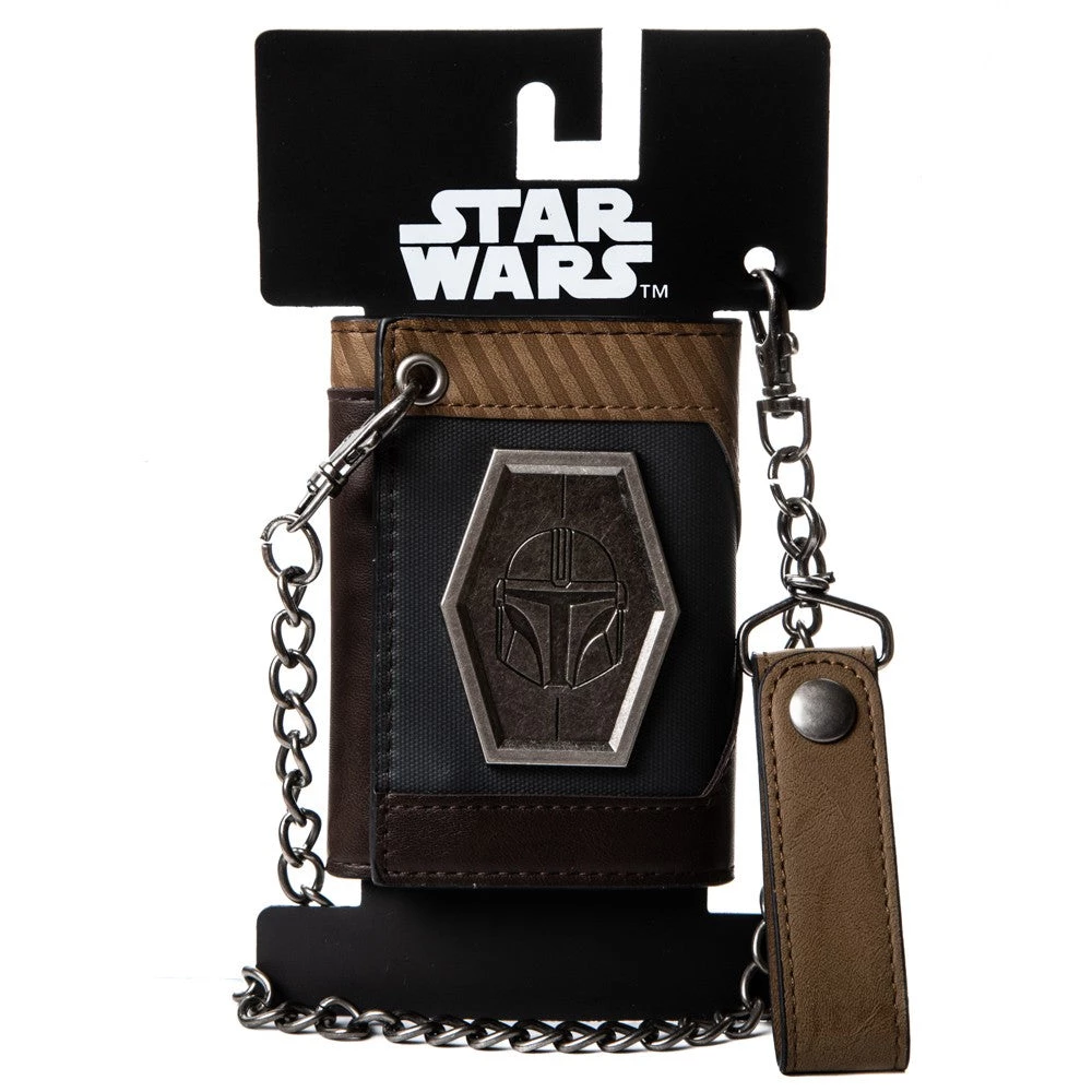 Bioworld Star Wars The Mandalorian Chain Wallet 4 Bioworld Star Wars The Mandalorian Chain Wallet