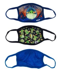 Bioworld Star Wars The Mandalorian Grogu Youth 3 Pack Youth Face Covers Disney
