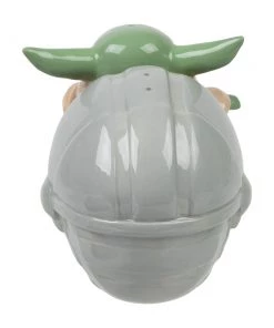 Bioworld Star Wars The Mandalorian Grogu Sculpted Ceramic Salt & Pepper Set Disney 7 Bioworld Star Wars The Mandalorian Grogu Sculpted Ceramic Salt & Pepper Set Disney