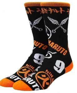 Bioworld Naruto Icon Toss Crew Socks
