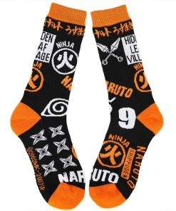 Bioworld Naruto Icon Toss Crew Socks